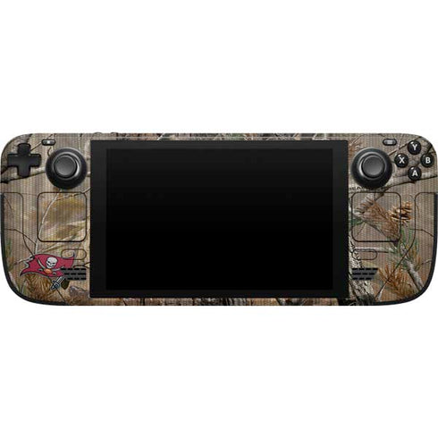 NFL Tampa Bay Buccaneers Realtree AP Camo Steam Deck Handheld Gaming Computer Skin